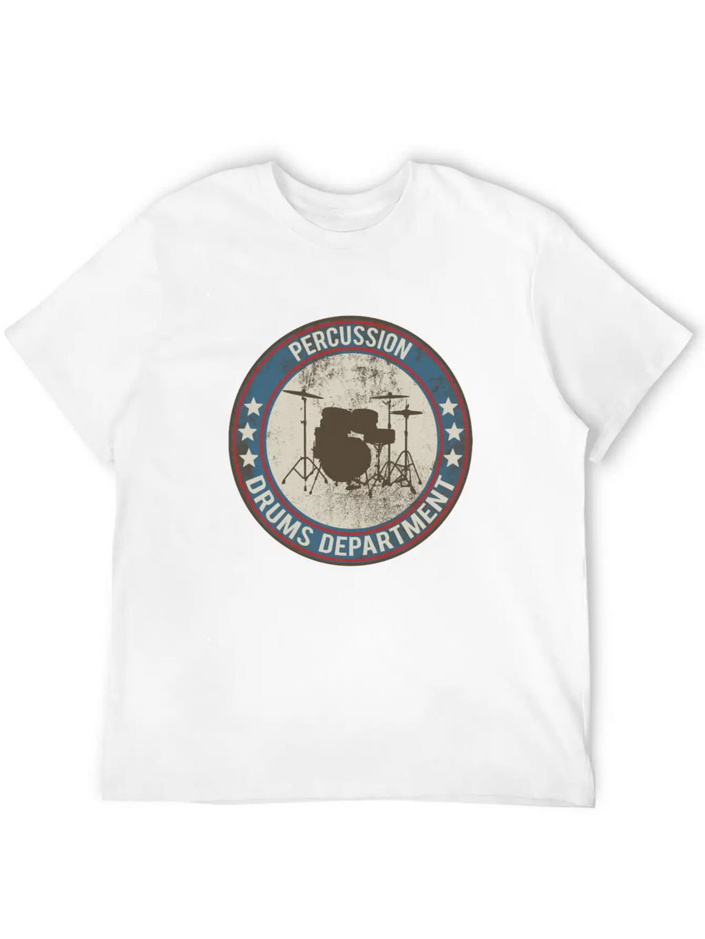 Drums Drums Unisex Short Sleeve Soft Cotton T-Shirt – Casual Everyday Wear