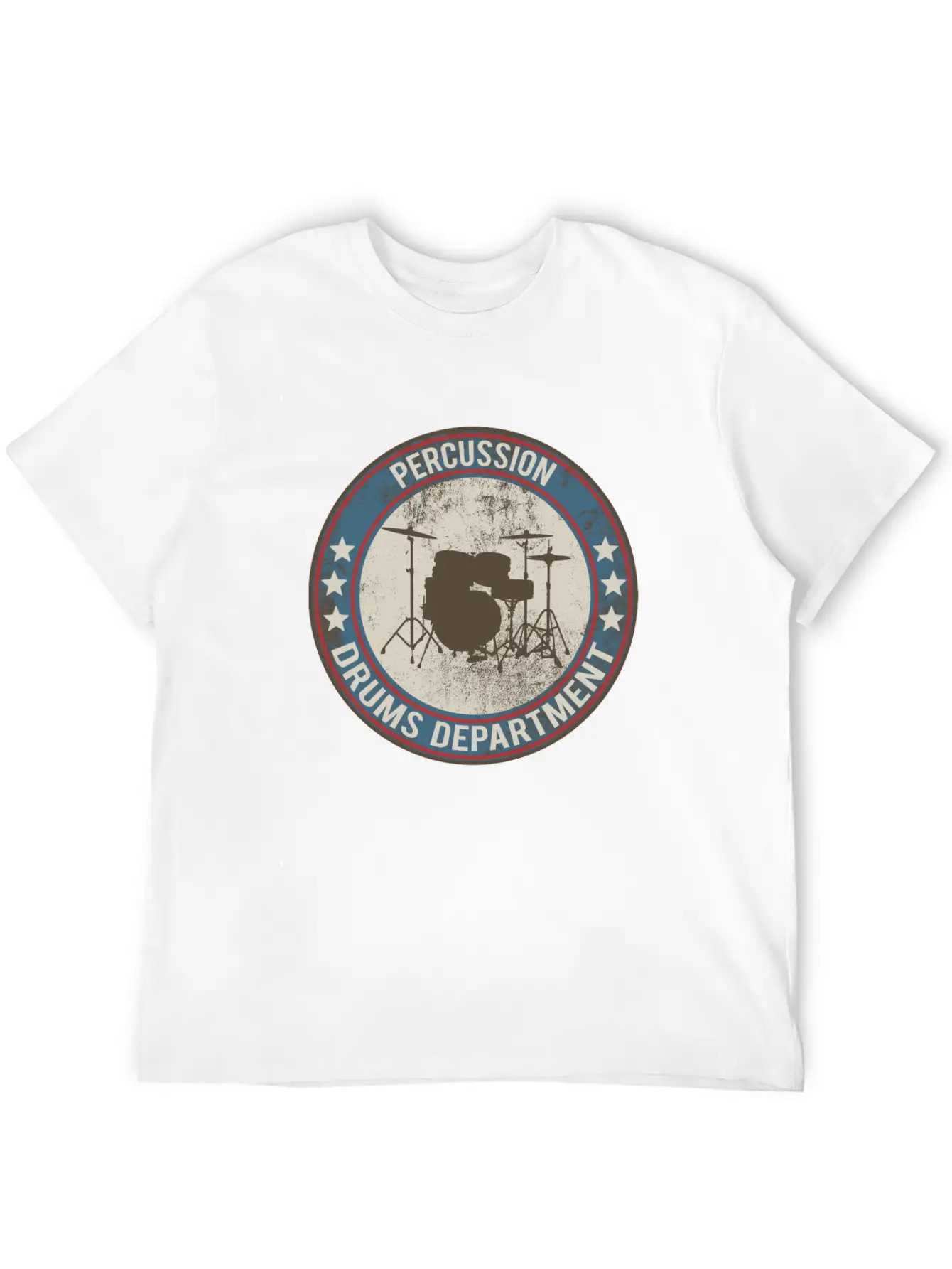 Drums Drums Unisex Short Sleeve Soft Cotton T-Shirt – Casual Everyday Wear
