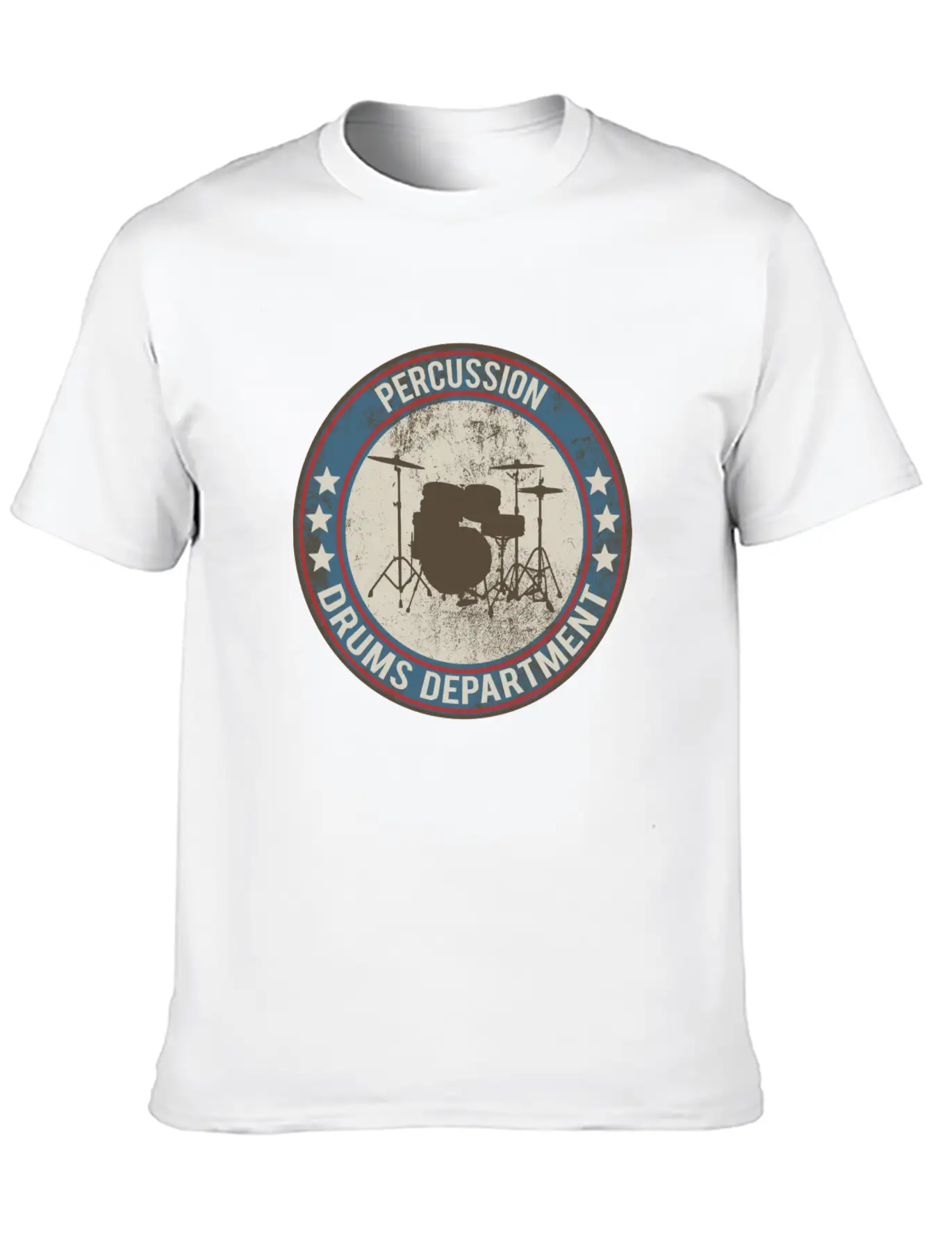 Drums Drums Unisex Short Sleeve Soft Cotton T-Shirt – Casual Everyday Wear