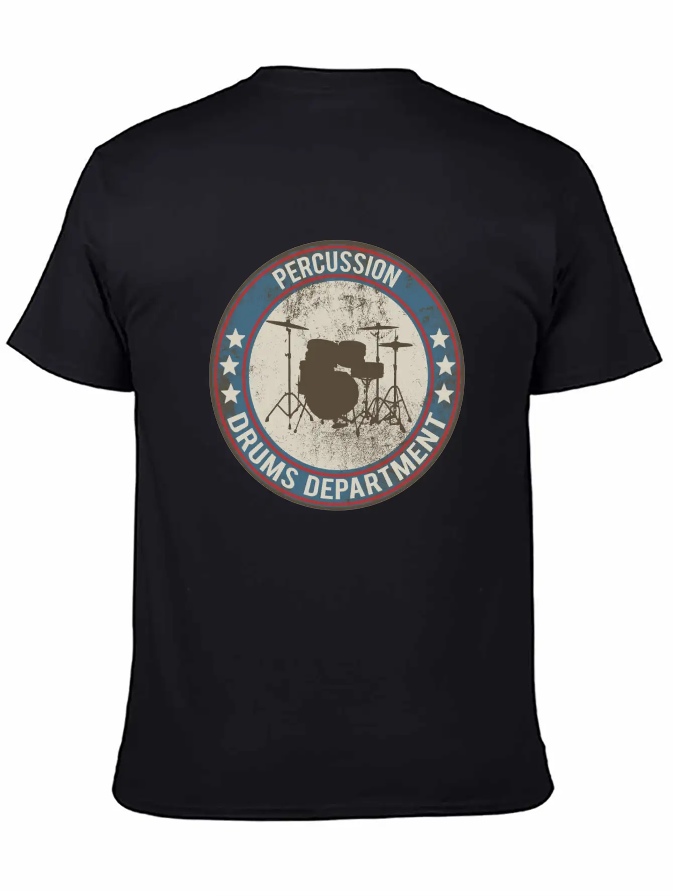 Drums Drums Unisex Short Sleeve Soft Cotton T-Shirt – Casual Everyday Wear