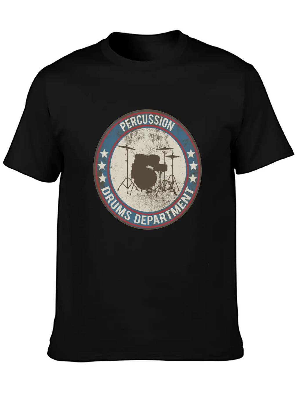 Drums Drums Unisex Short Sleeve Soft Cotton T-Shirt – Casual Everyday Wear