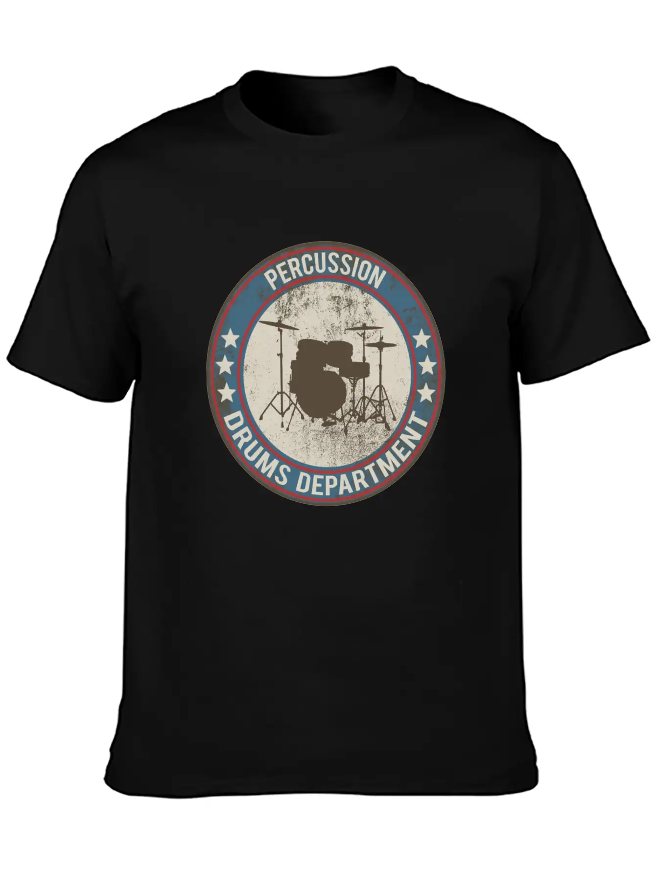 Drums Drums Unisex Short Sleeve Soft Cotton T-Shirt – Casual Everyday Wear