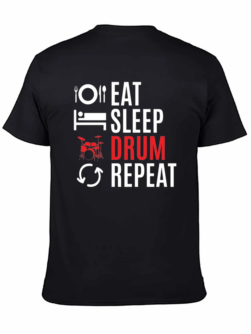 Drums Essential Cotton Tee For Daily Outfits – Unisex Style