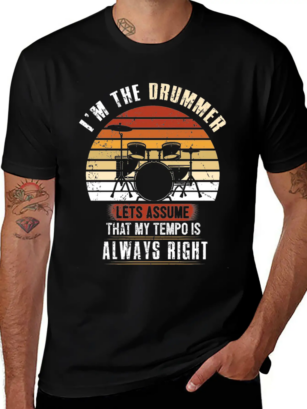 Drums Gift Essential Cotton Tee For Daily Outfits – Unisex Style