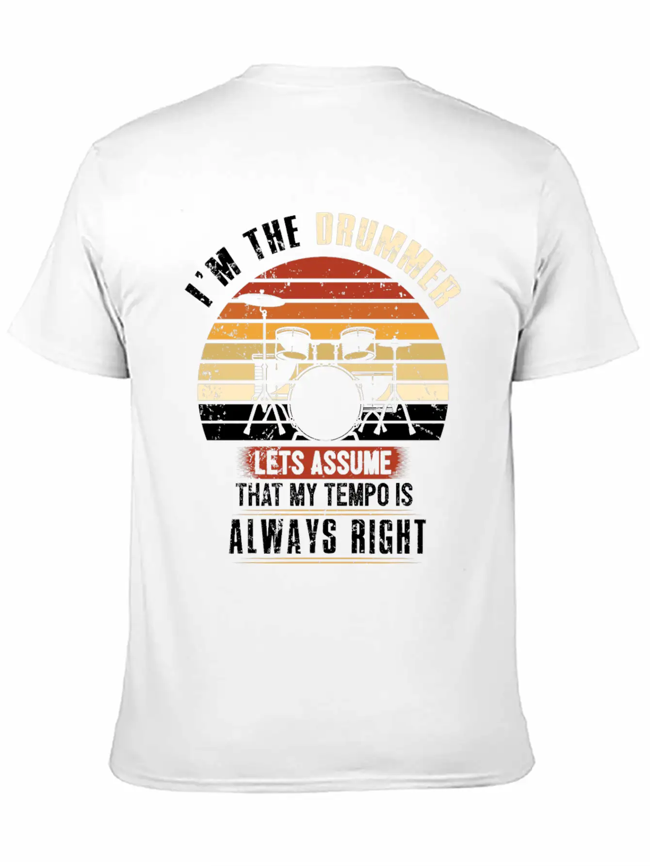 Drums Gift Essential Cotton Tee For Daily Outfits – Unisex Style