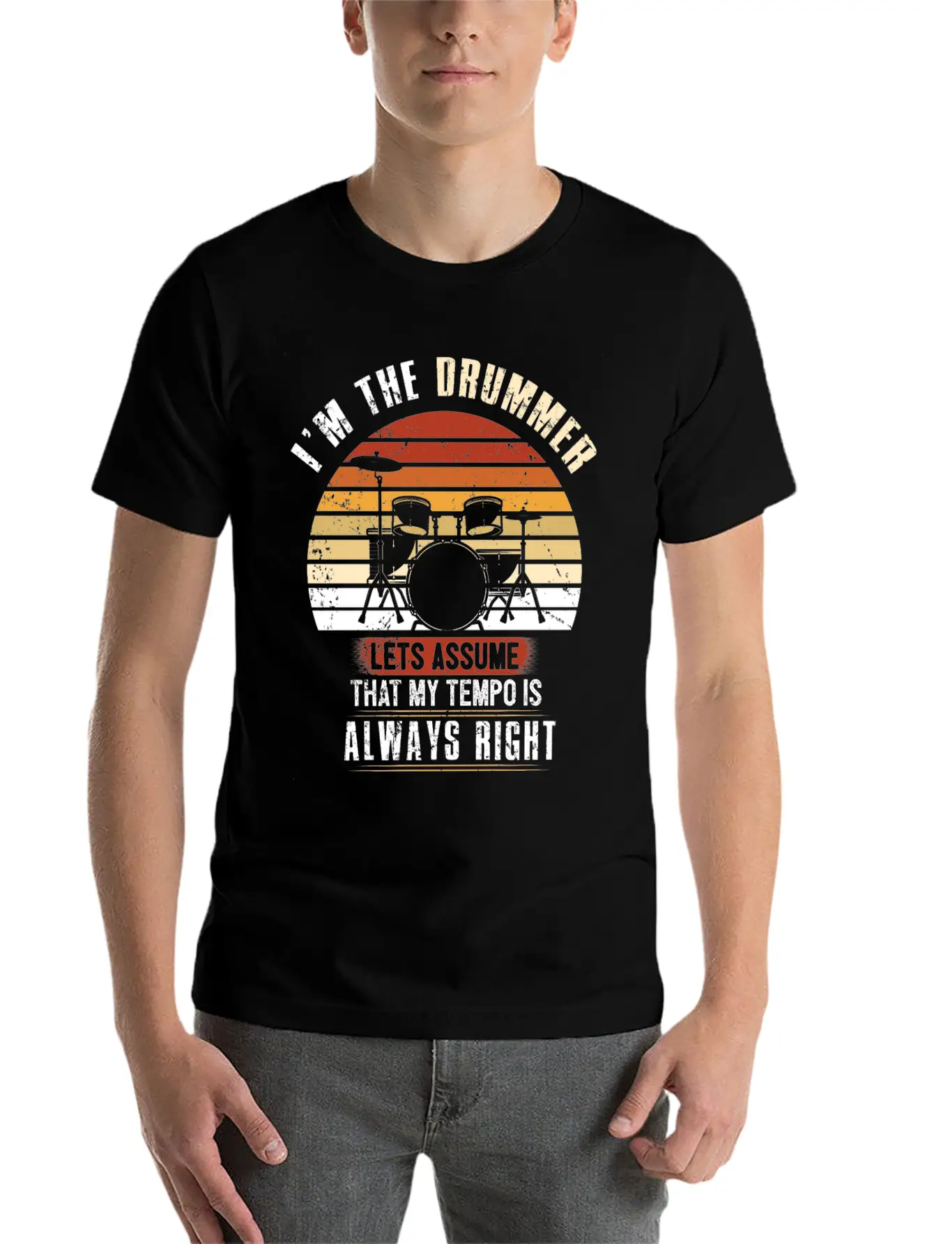 Drums Gift Essential Cotton Tee For Daily Outfits – Unisex Style