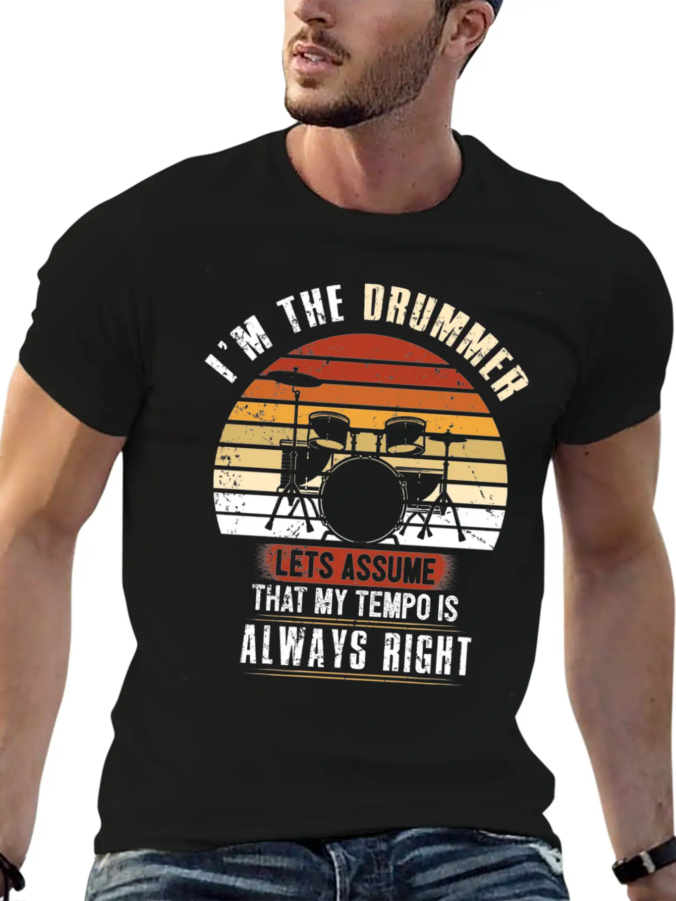 Drums Gift Essential Cotton Tee For Daily Outfits – Unisex Style