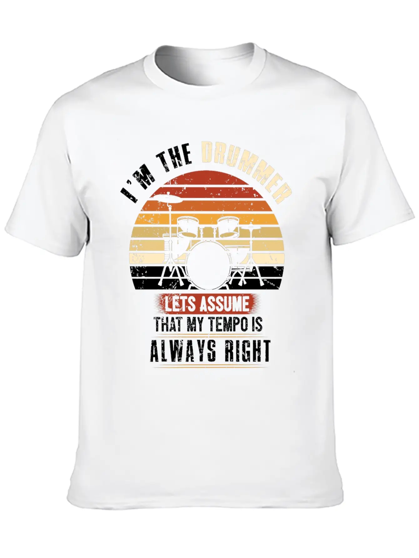 Drums Gift Essential Cotton Tee For Daily Outfits – Unisex Style