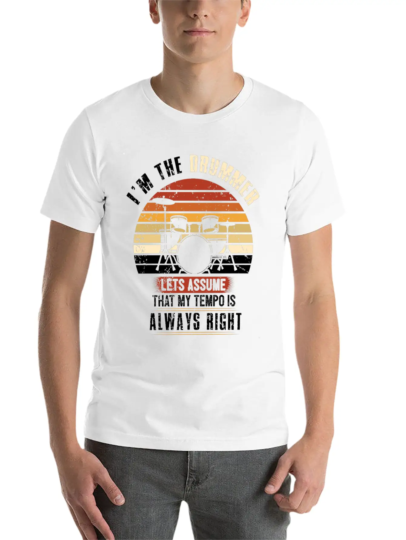 Drums Gift Essential Cotton Tee For Daily Outfits – Unisex Style