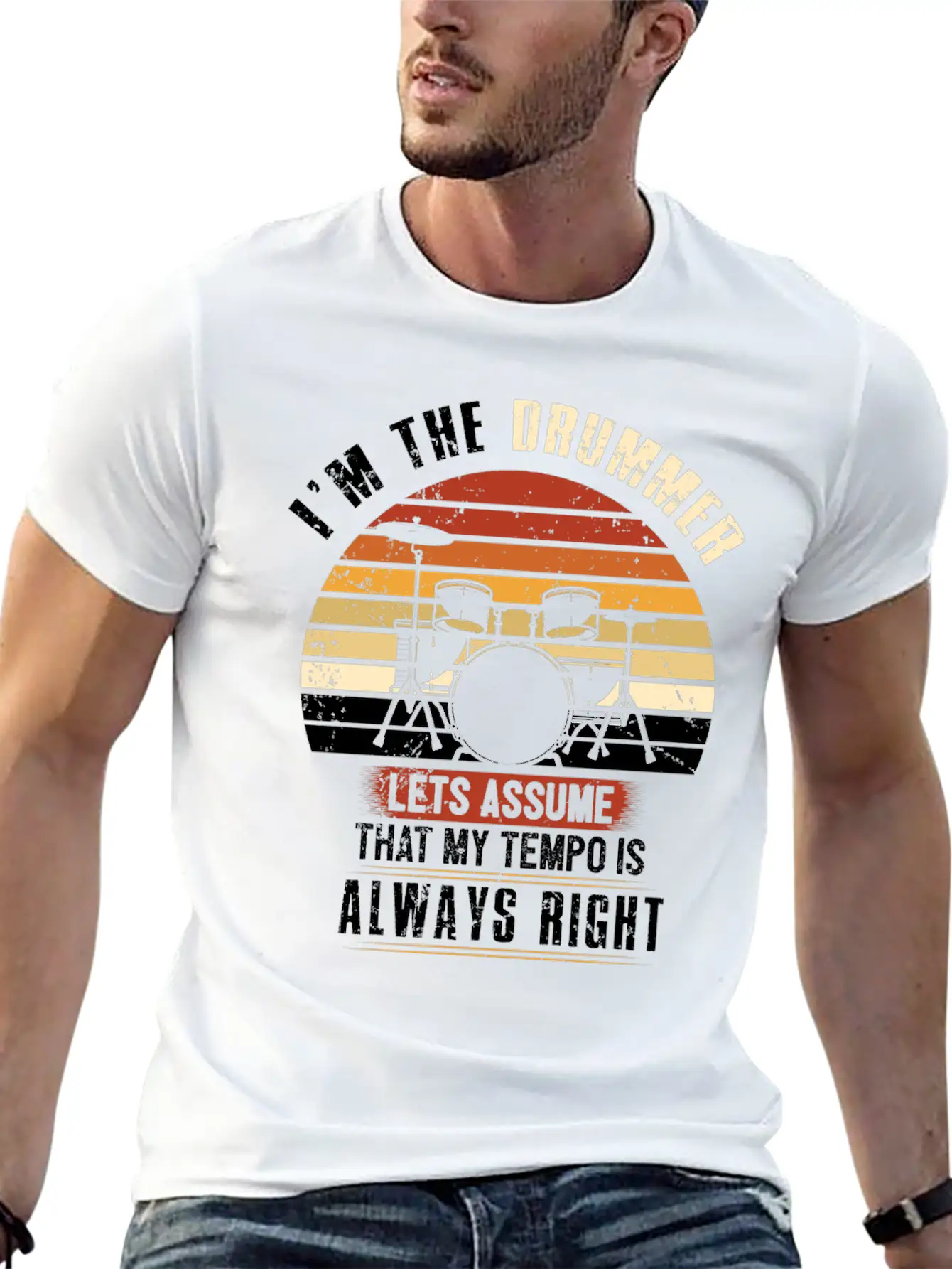 Drums Gift Essential Cotton Tee For Daily Outfits – Unisex Style