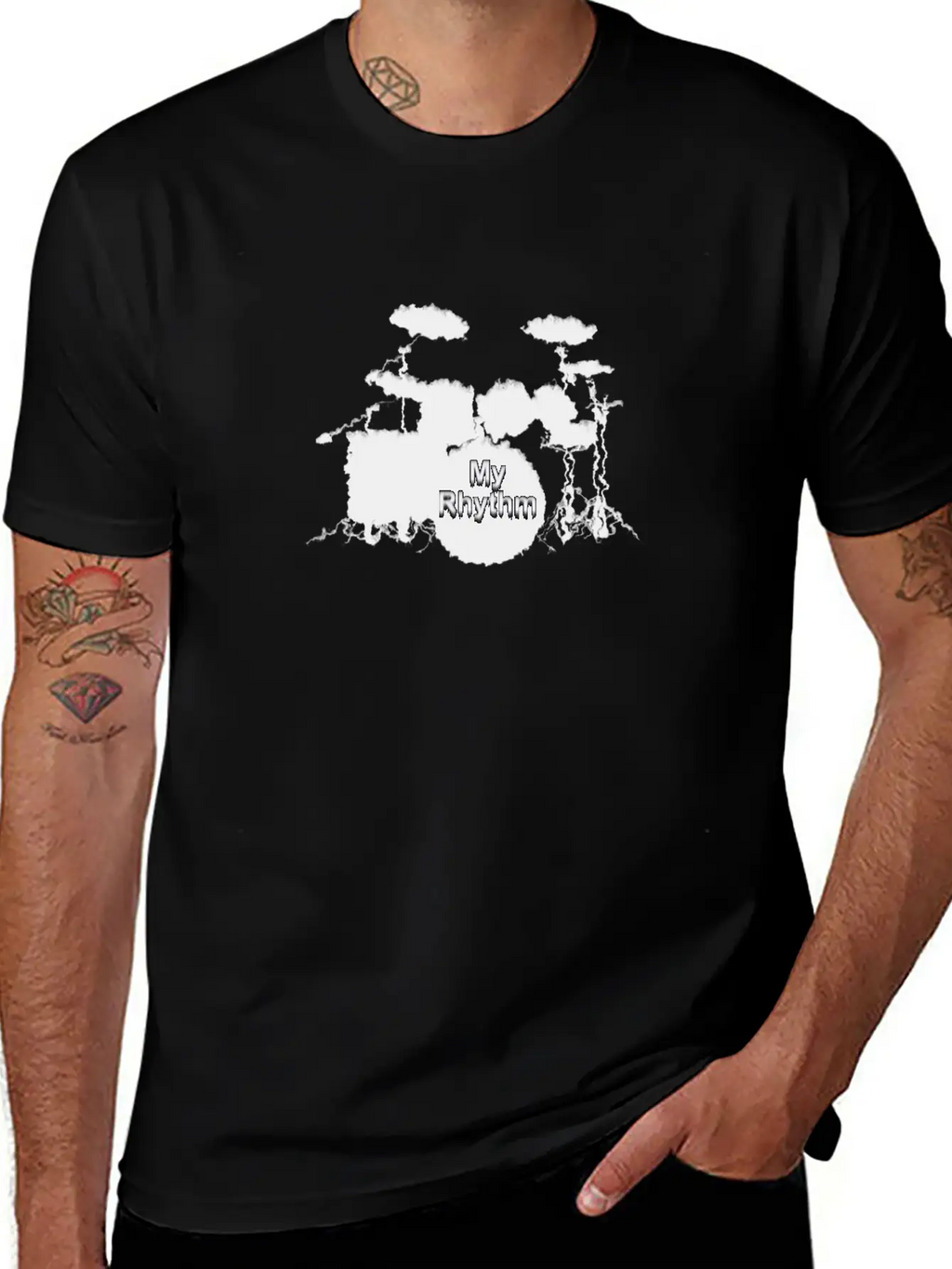 Drums My Rhythm Unisex Casual T-Shirt – Clean Design For Daily Comfort