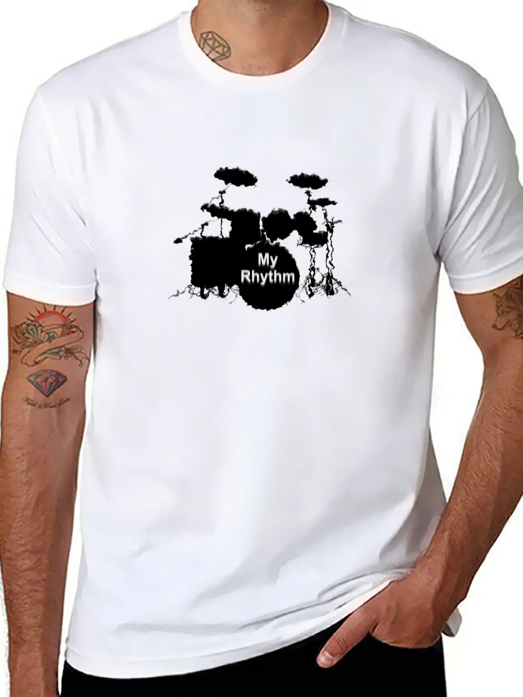 Drums My Rhythm Unisex Casual T-Shirt – Clean Design For Daily Comfort