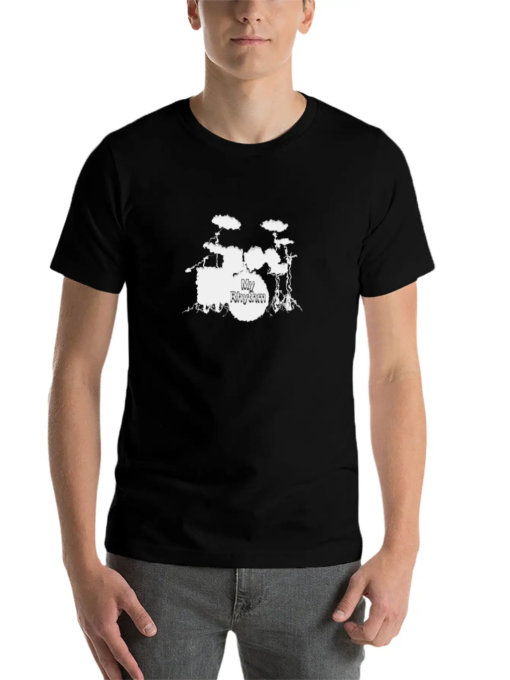 Drums My Rhythm Unisex Casual T-Shirt – Clean Design For Daily Comfort