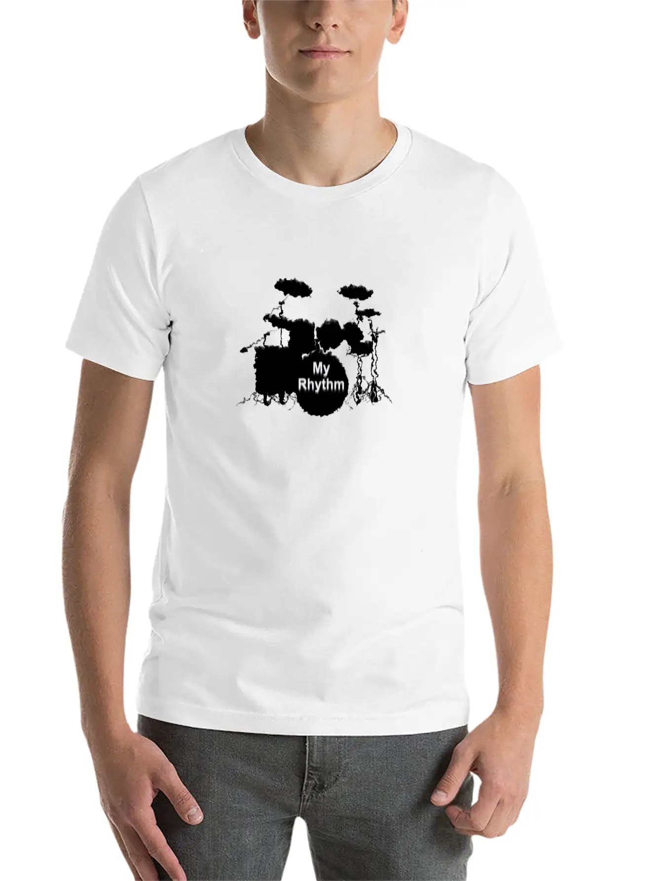 Drums My Rhythm Unisex Casual T-Shirt – Clean Design For Daily Comfort