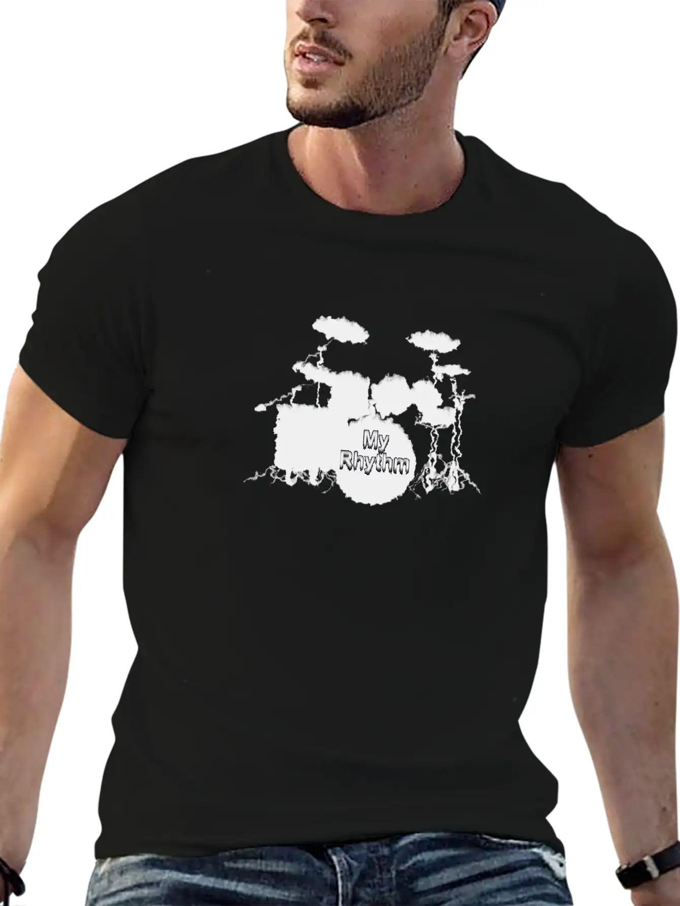 Drums My Rhythm Unisex Casual T-Shirt – Clean Design For Daily Comfort
