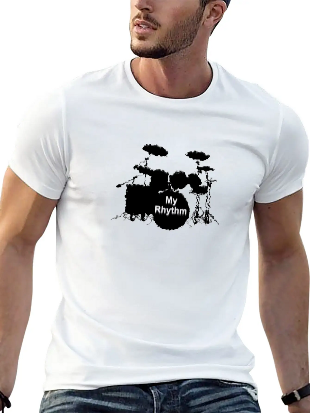 Drums My Rhythm Unisex Casual T-Shirt – Clean Design For Daily Comfort