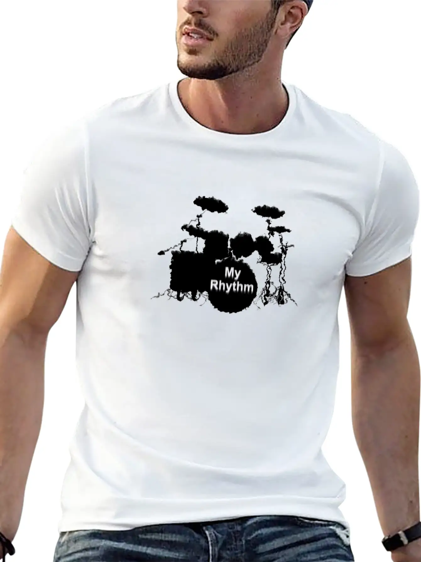 Drums My Rhythm Unisex Casual T-Shirt – Clean Design For Daily Comfort