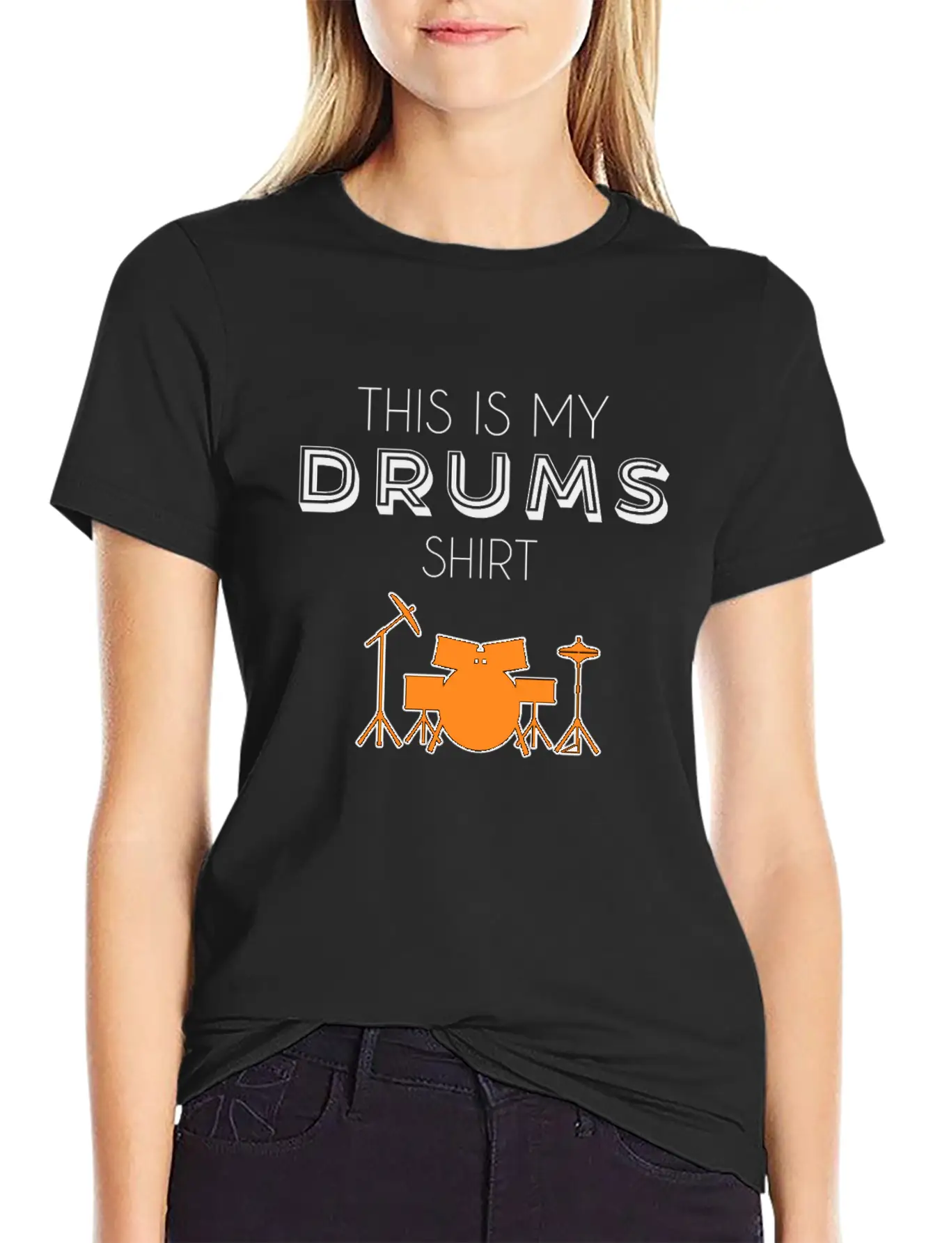 Drums Shirt Breathable Soft Cotton T-Shirt – Timeless Casual Look