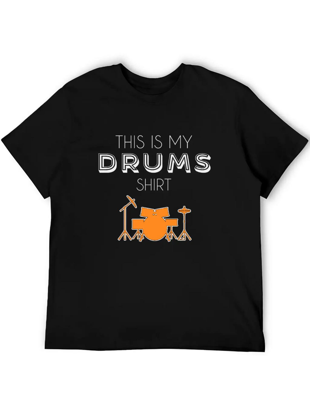Drums Shirt Breathable Soft Cotton T-Shirt – Timeless Casual Look