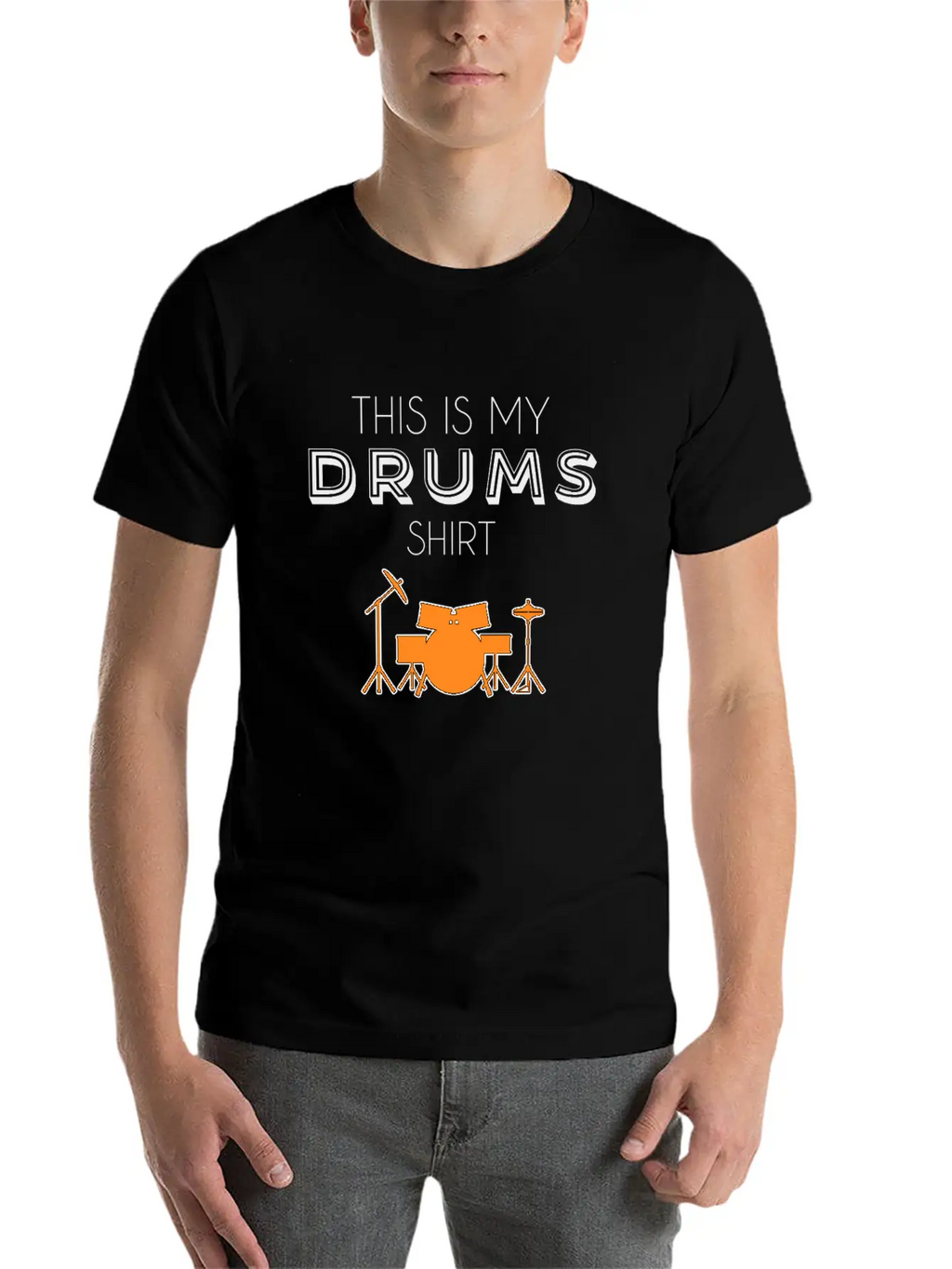 Drums Shirt Breathable Soft Cotton T-Shirt – Timeless Casual Look
