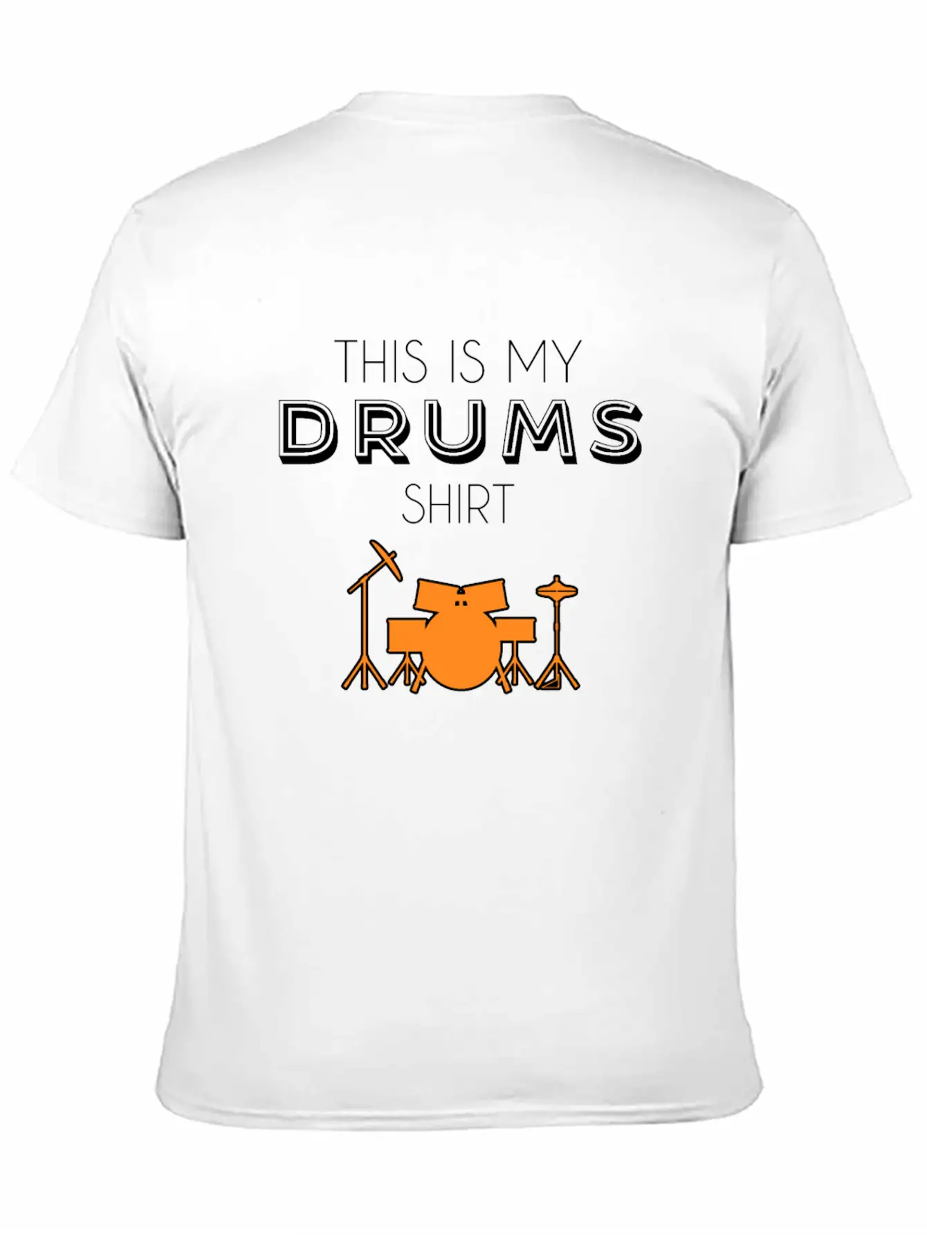 Drums Shirt Breathable Soft Cotton T-Shirt – Timeless Casual Look