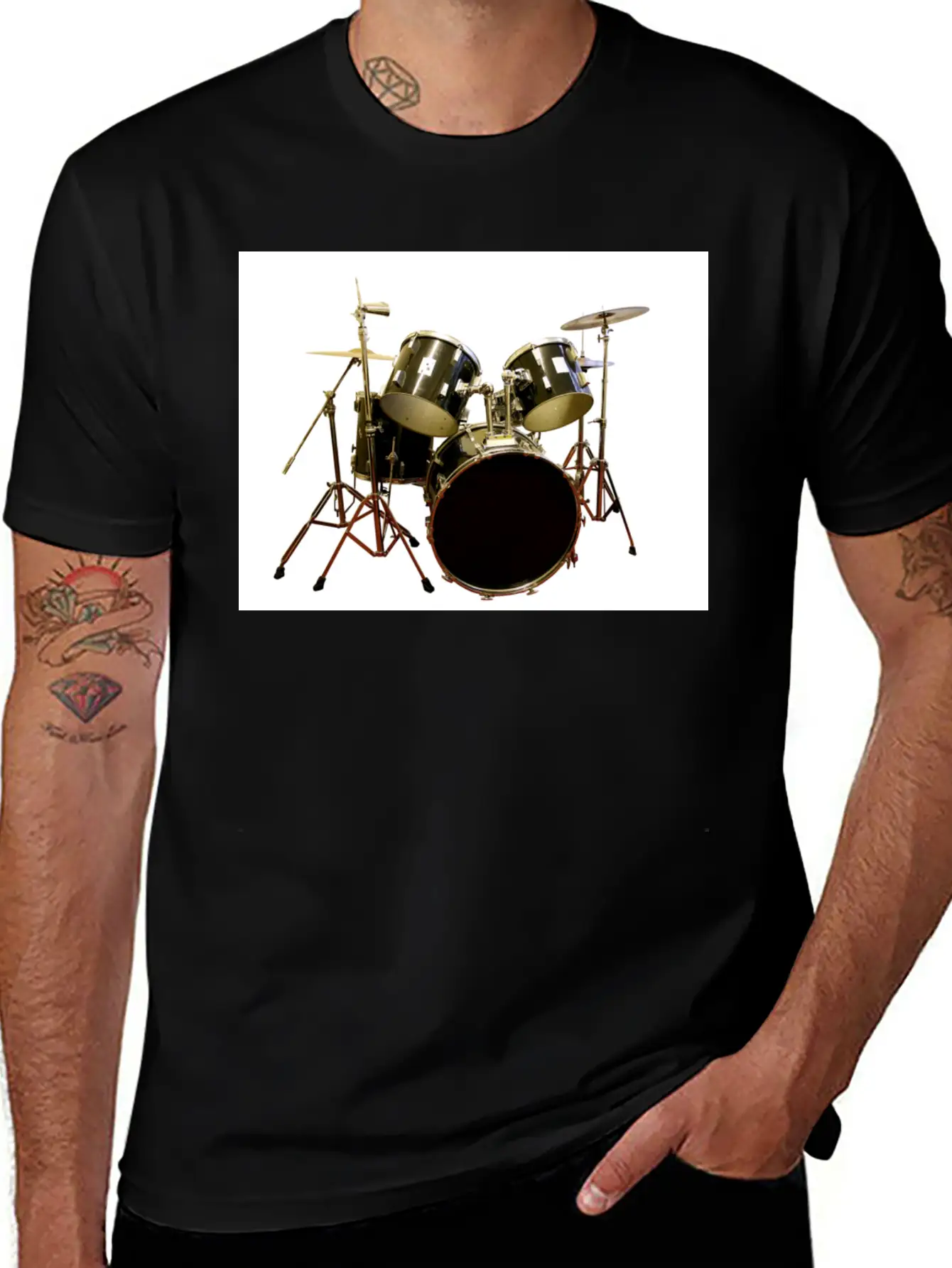 DRUMS Unisex Casual T-Shirt – Clean Design For Daily Comfort