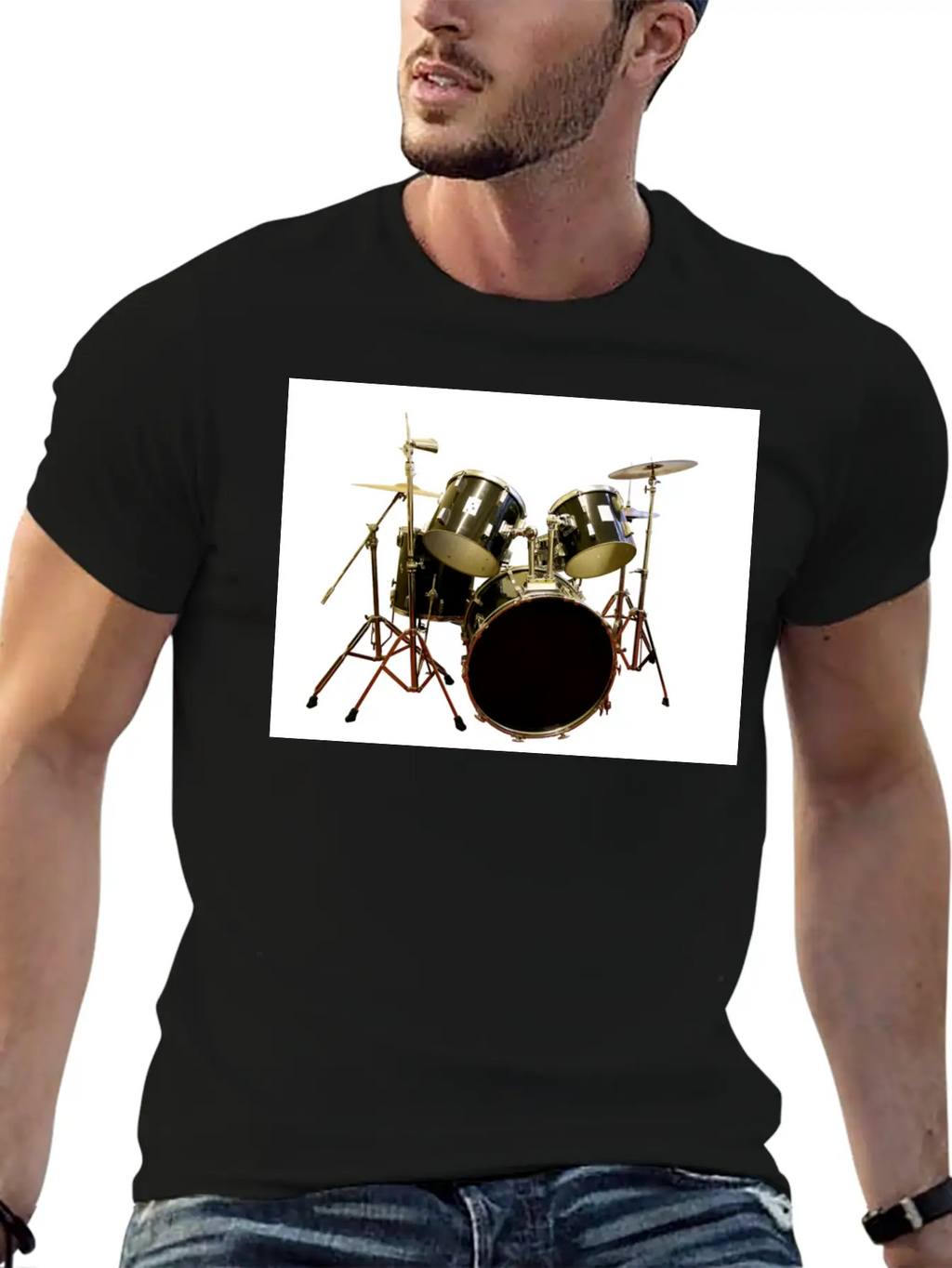 DRUMS Unisex Casual T-Shirt – Clean Design For Daily Comfort
