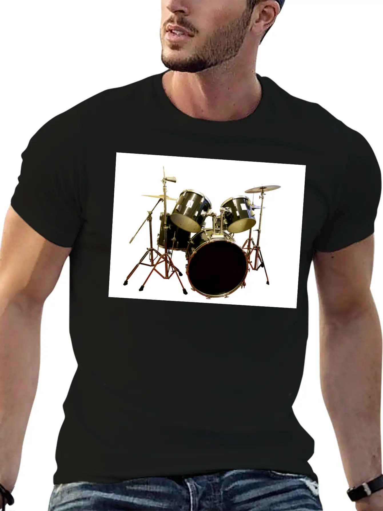 DRUMS Unisex Casual T-Shirt – Clean Design For Daily Comfort