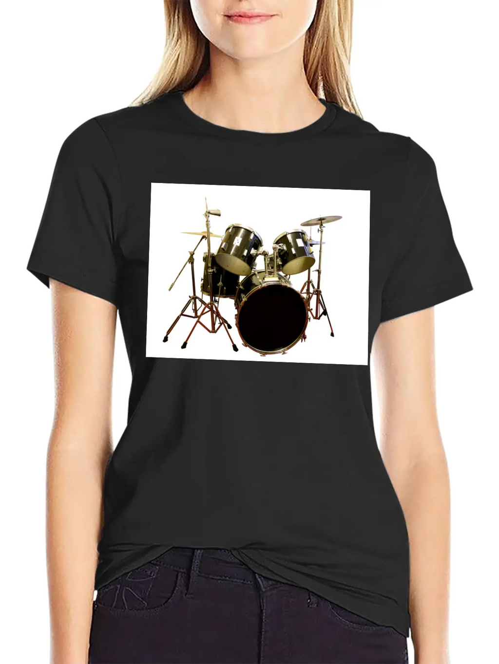 DRUMS Unisex Casual T-Shirt – Clean Design For Daily Comfort