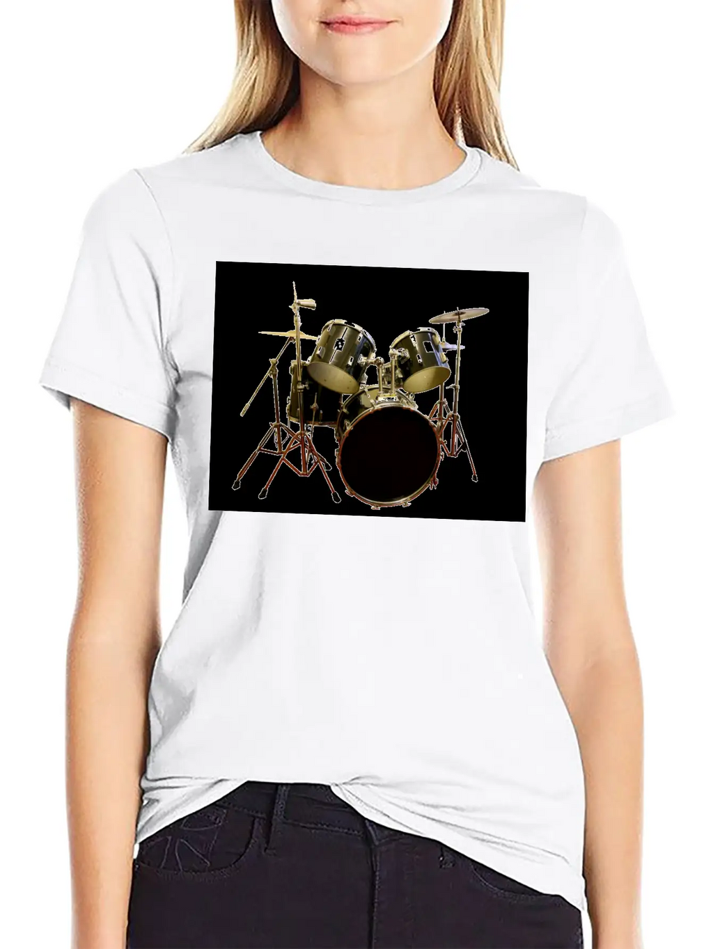 DRUMS Unisex Casual T-Shirt – Clean Design For Daily Comfort