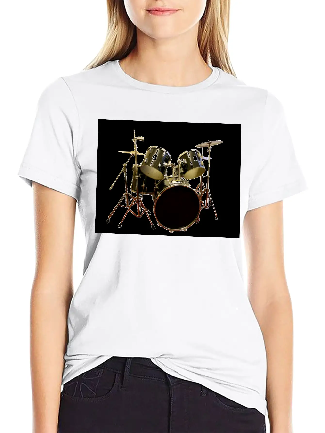 DRUMS Unisex Casual T-Shirt – Clean Design For Daily Comfort