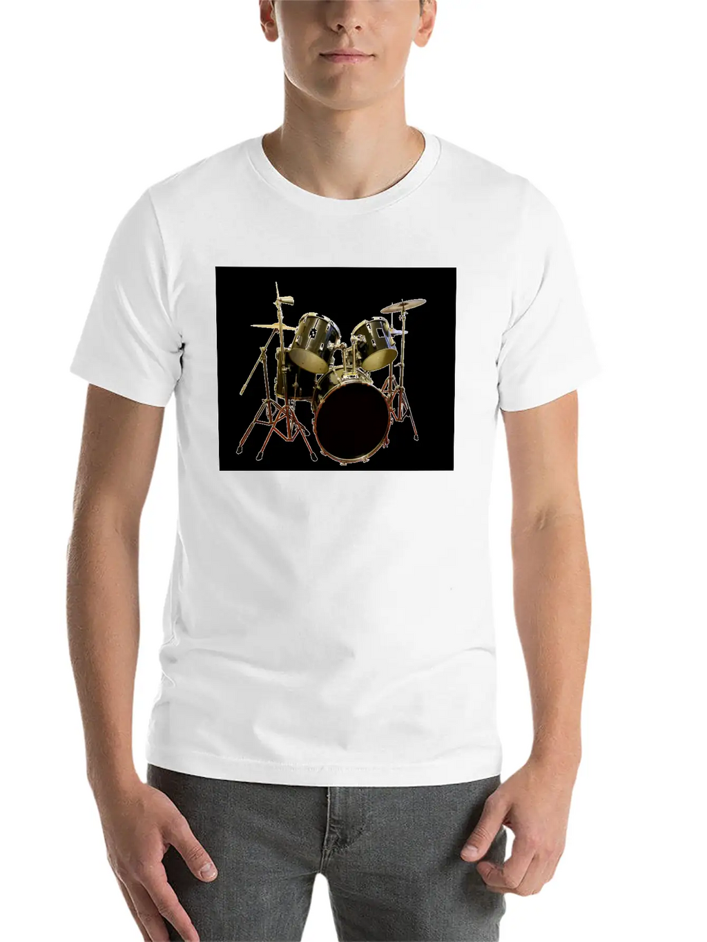 DRUMS Unisex Casual T-Shirt – Clean Design For Daily Comfort