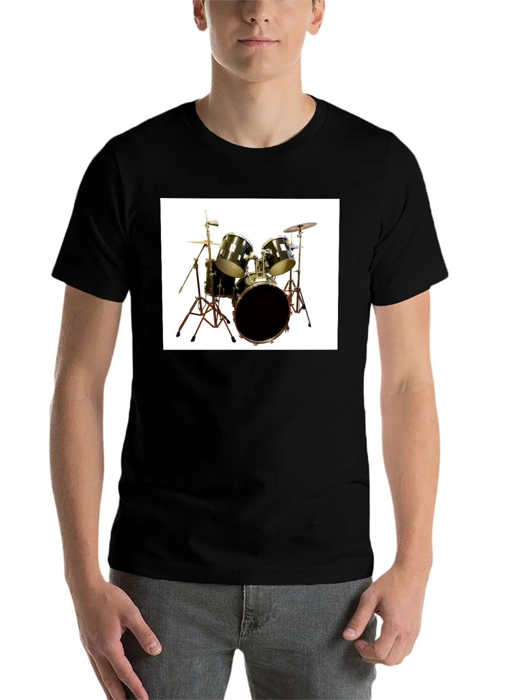 DRUMS Unisex Casual T-Shirt – Clean Design For Daily Comfort