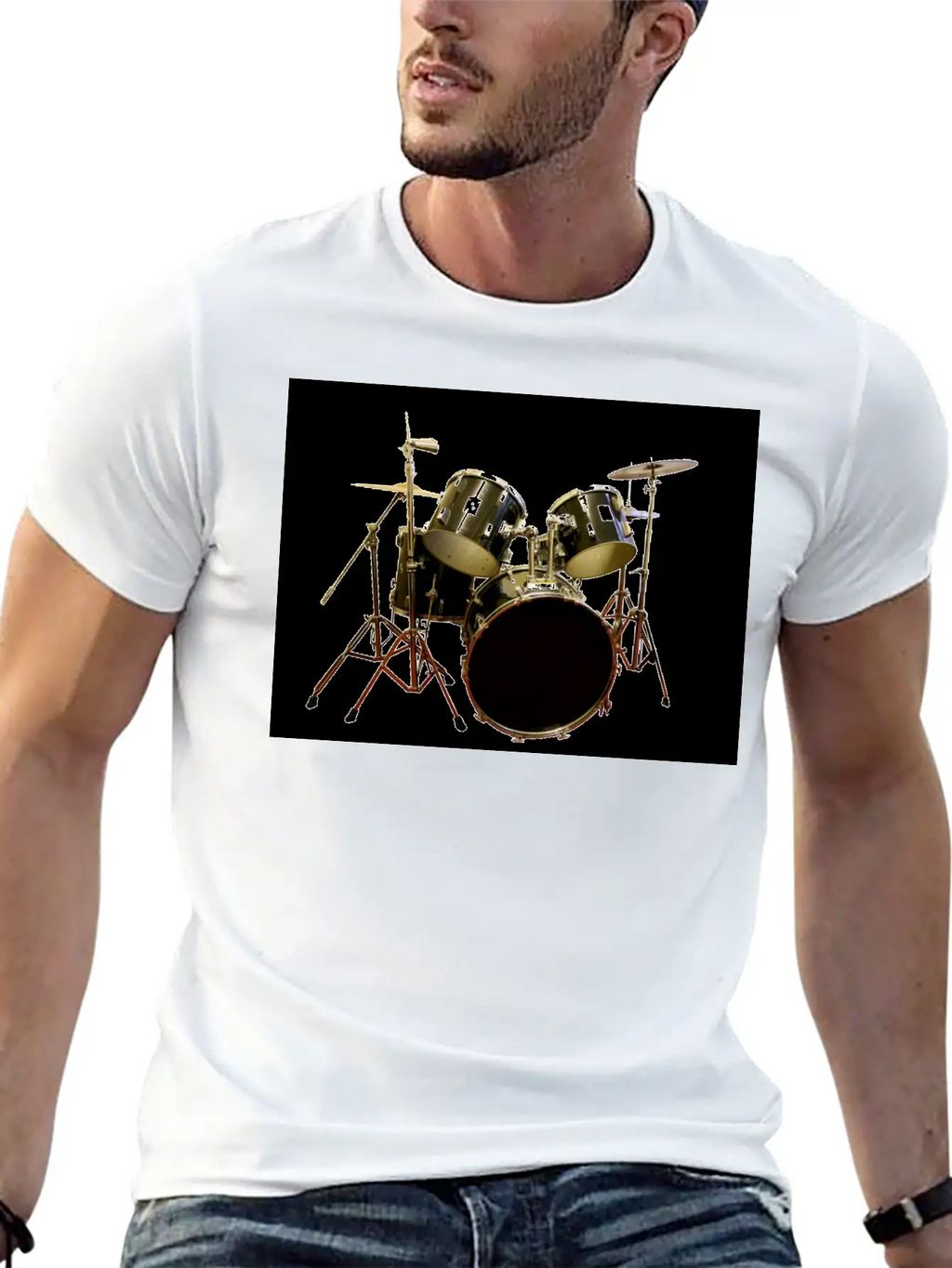 DRUMS Unisex Casual T-Shirt – Clean Design For Daily Comfort