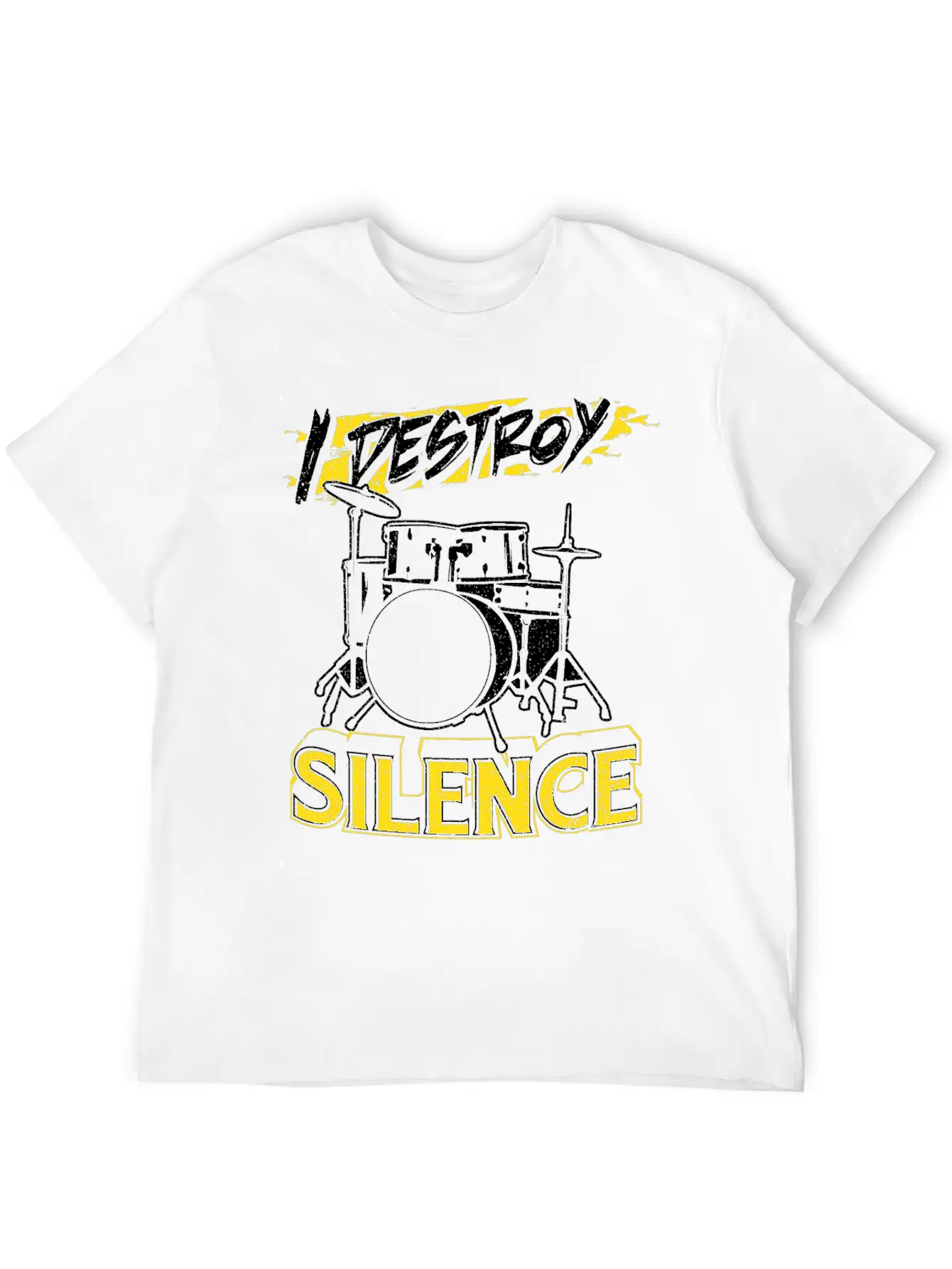 Drumsticks Drum Sets Drummer Silence Drumming Unisex Casual T-Shirt – Clean Design For Daily Comfort