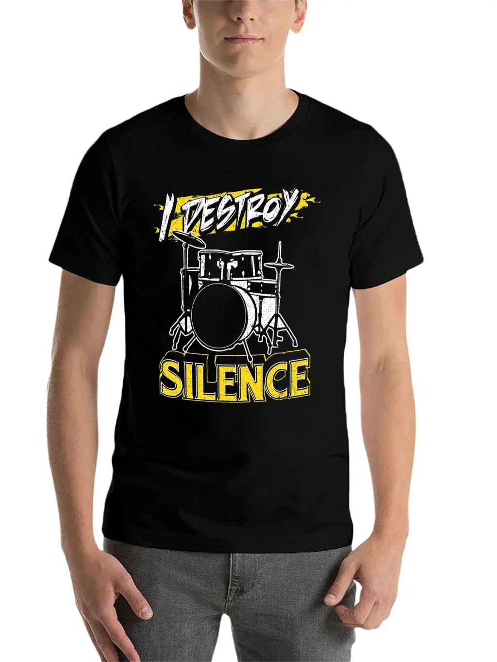 Drumsticks Drum Sets Drummer Silence Drumming Unisex Casual T-Shirt – Clean Design For Daily Comfort