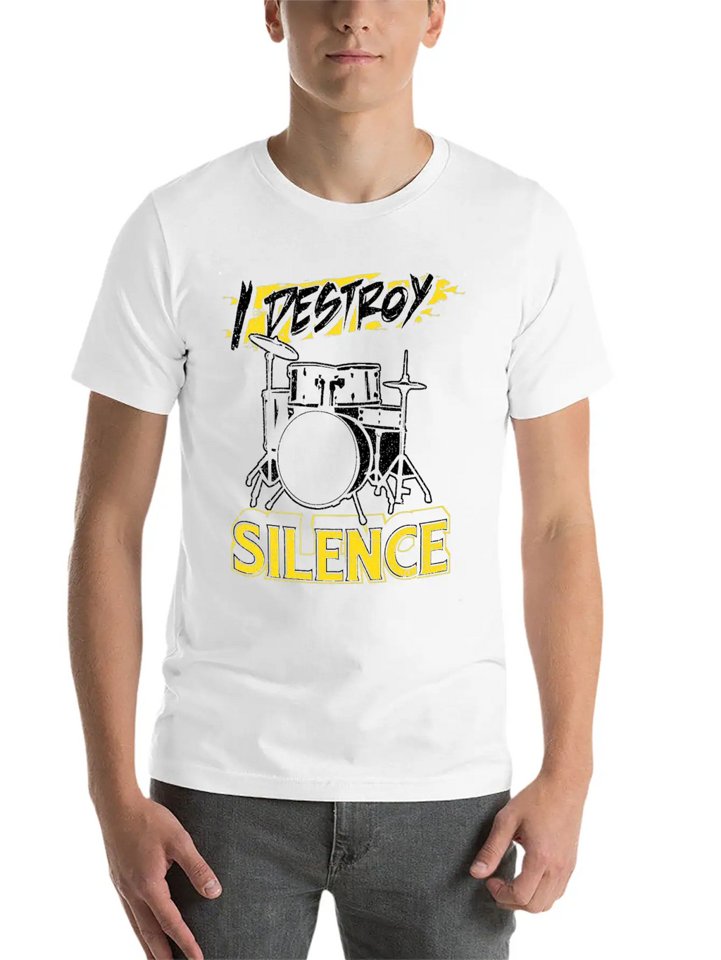 Drumsticks Drum Sets Drummer Silence Drumming Unisex Casual T-Shirt – Clean Design For Daily Comfort