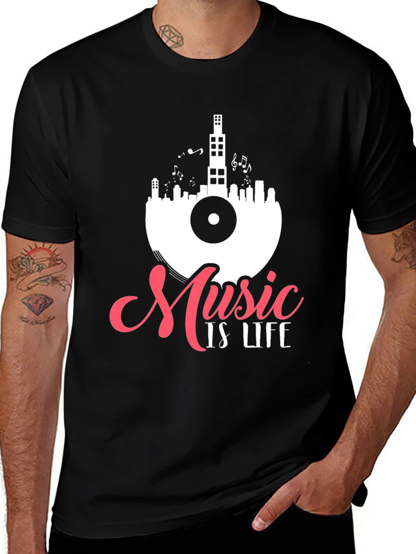 Music is Life Graphic Tee