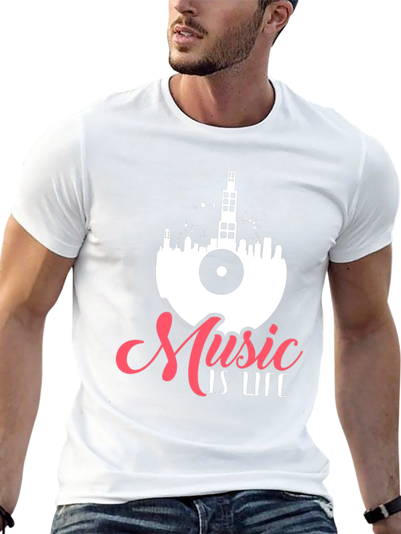 Music is Life Graphic Tee
