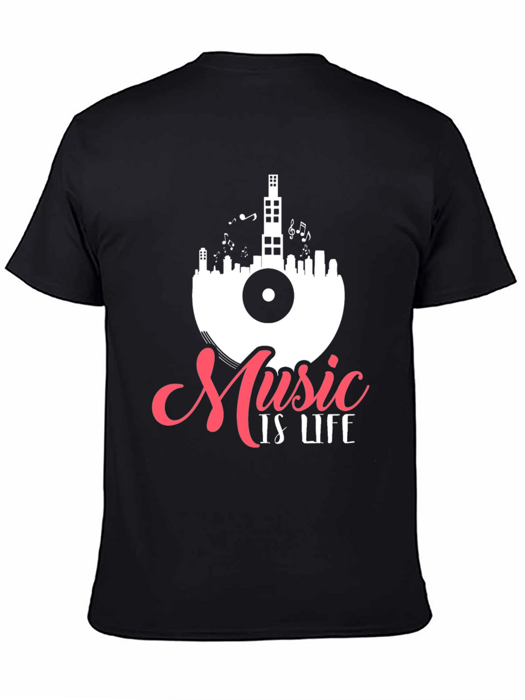 Music is Life Graphic Tee