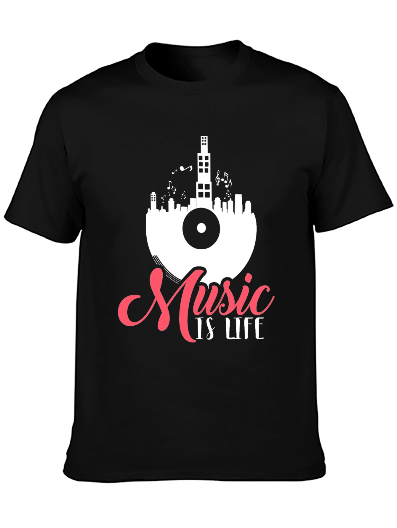 Music is Life Graphic Tee