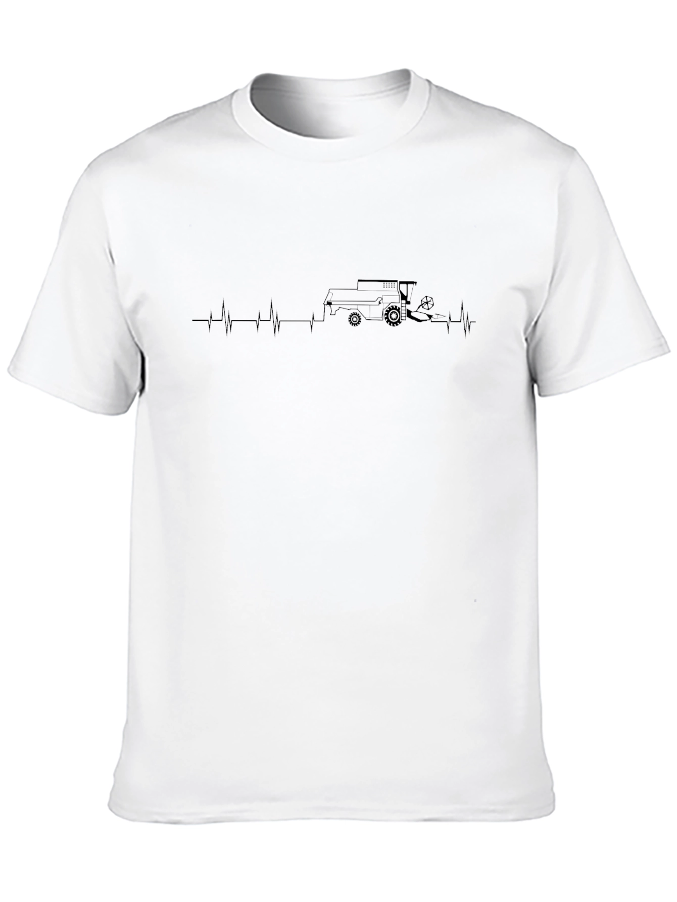 Combine Heartbeat Black T-Shirt