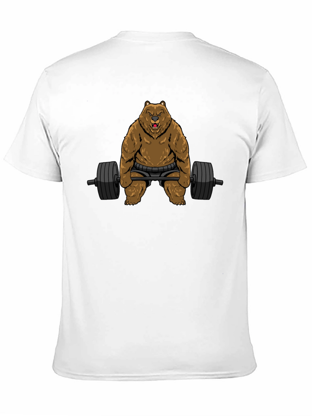 Grizzly Gym Bro T-Shirt - Black Bear Weightlifting
