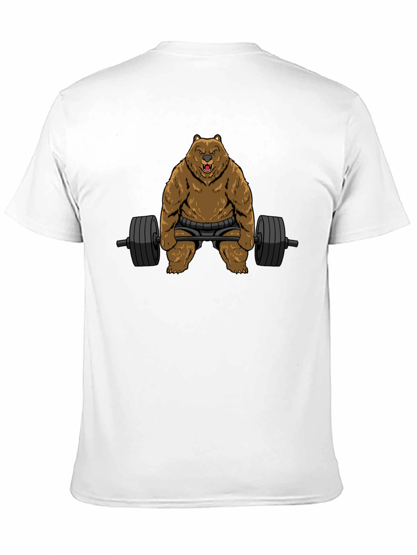 Grizzly Gym Bro T-Shirt - Black Bear Weightlifting