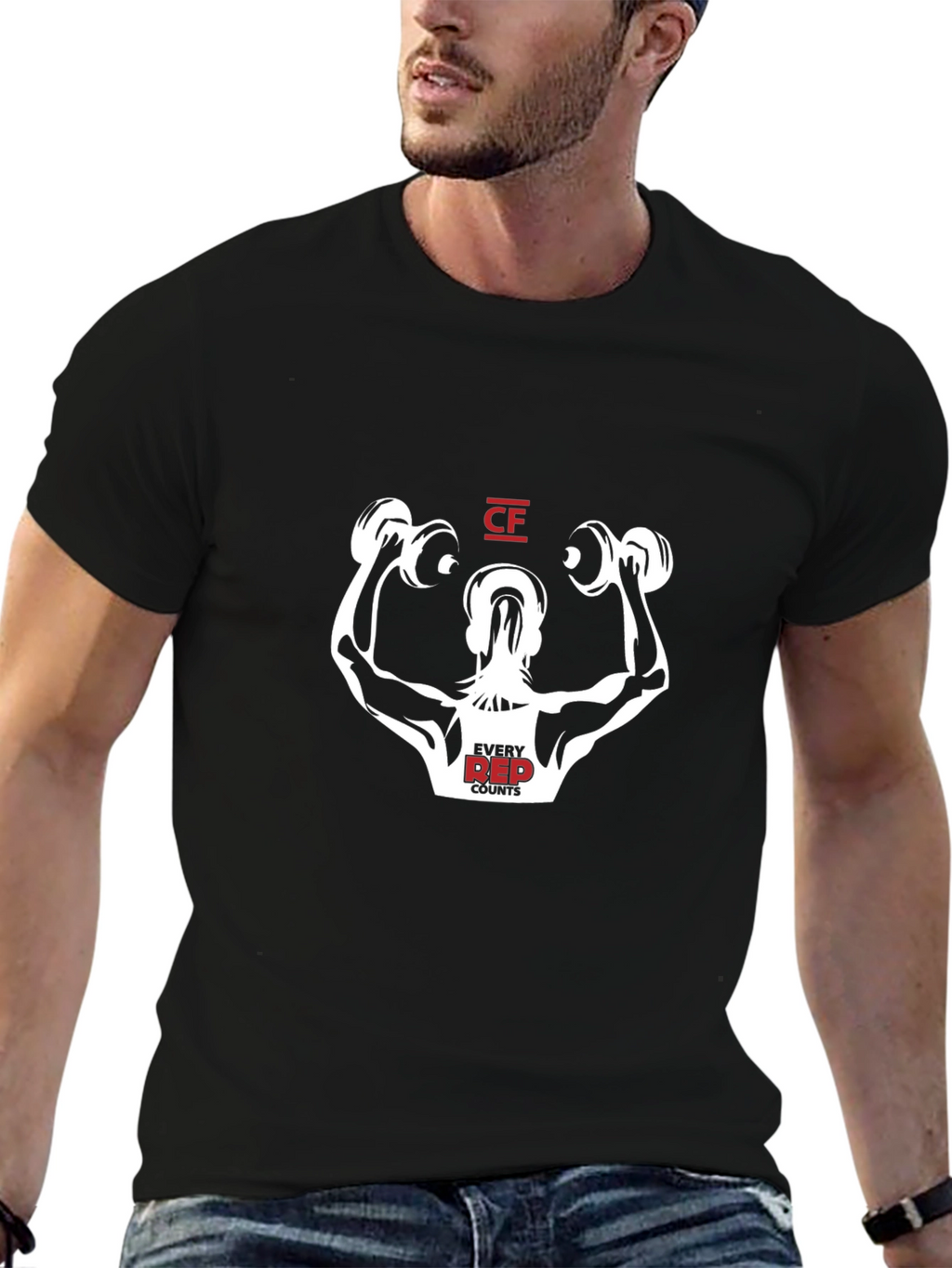 Gym Motivation Tee: Every Rep Counts!