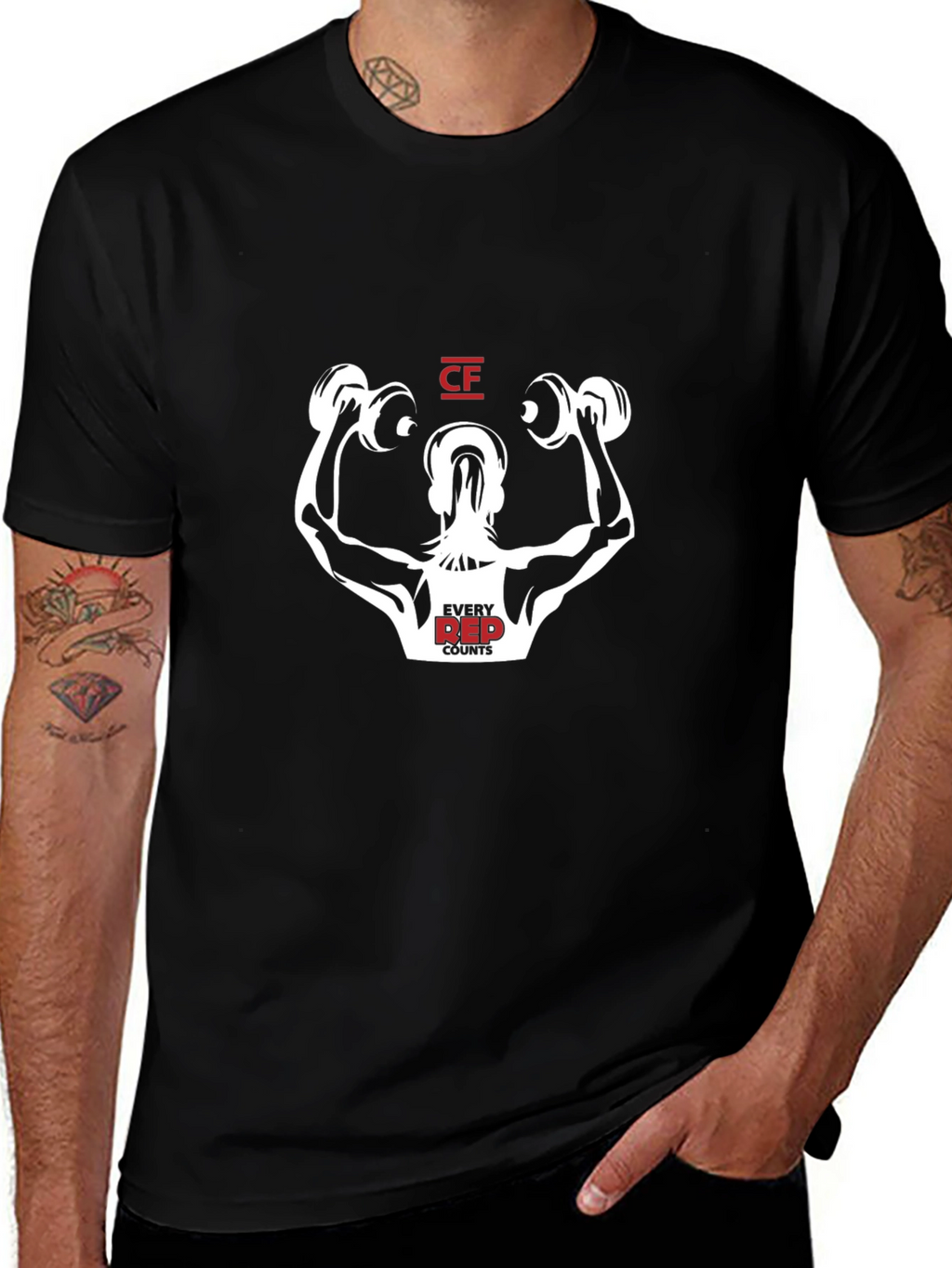 Gym Motivation Tee: Every Rep Counts!