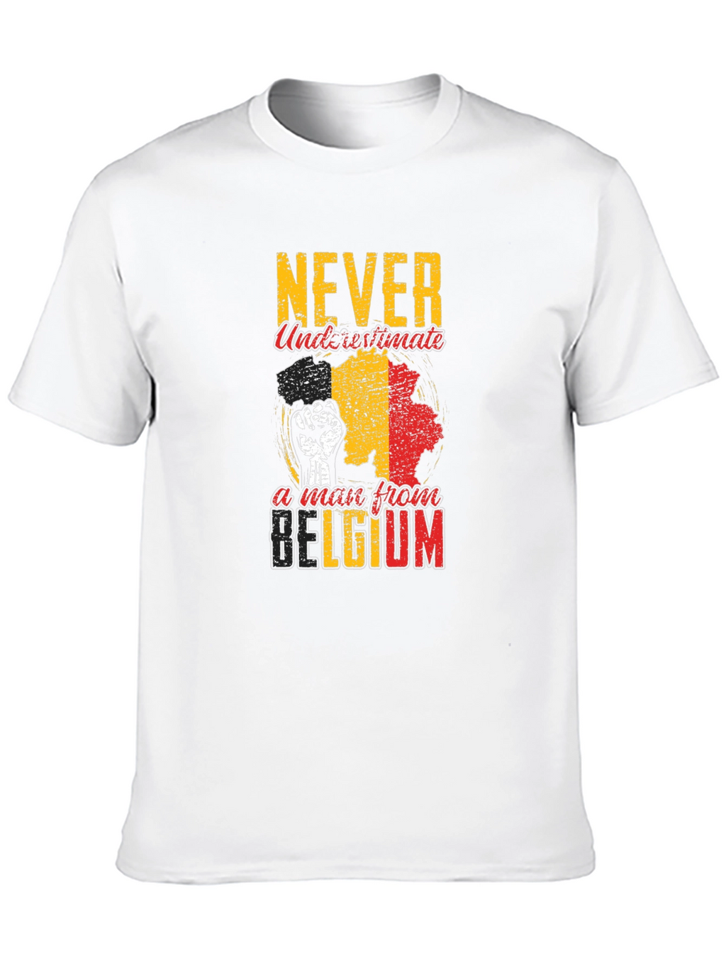 Never Underestimate A Man From Belgium T-Shirt
