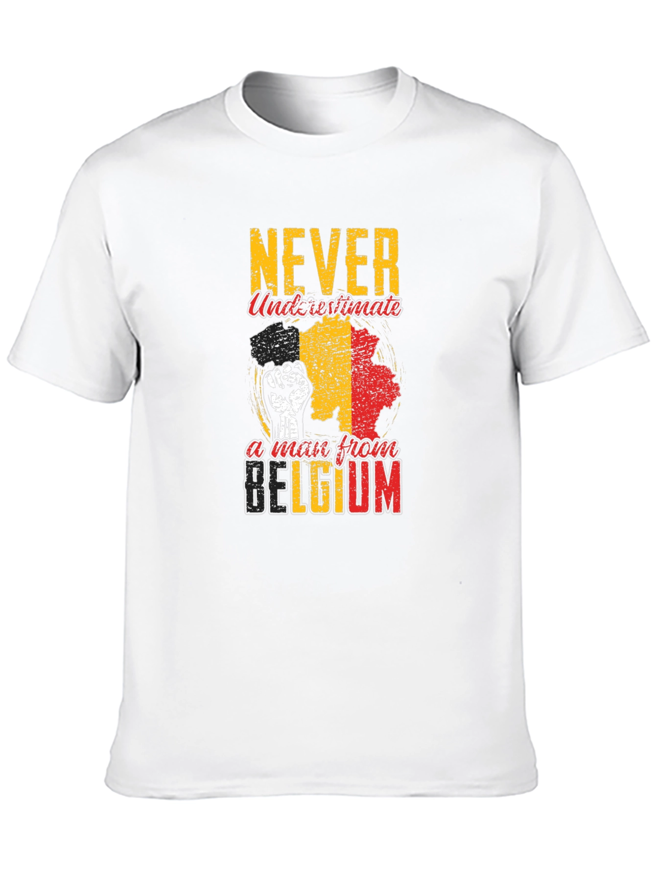Never Underestimate A Man From Belgium T-Shirt