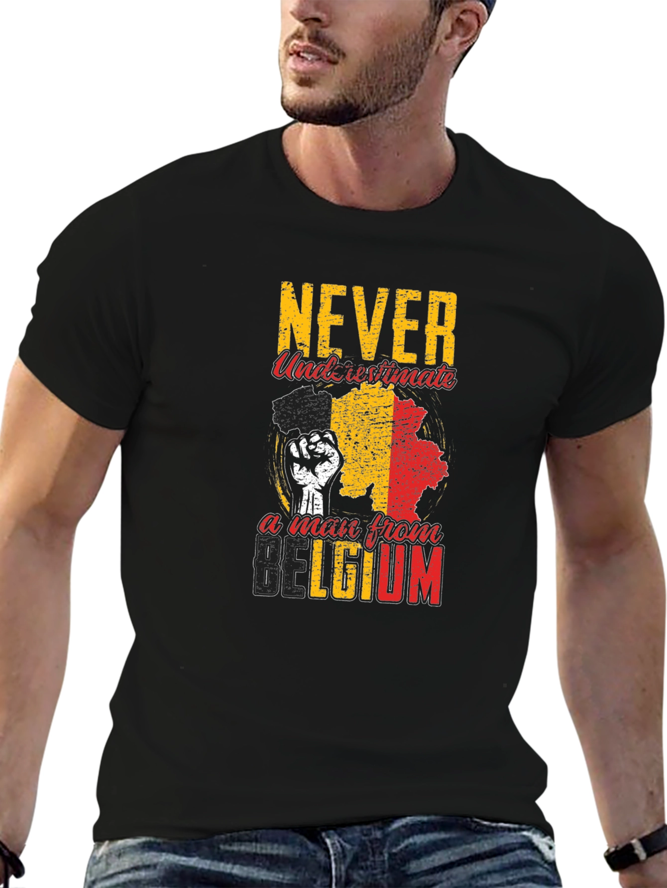 Never Underestimate A Man From Belgium T-Shirt