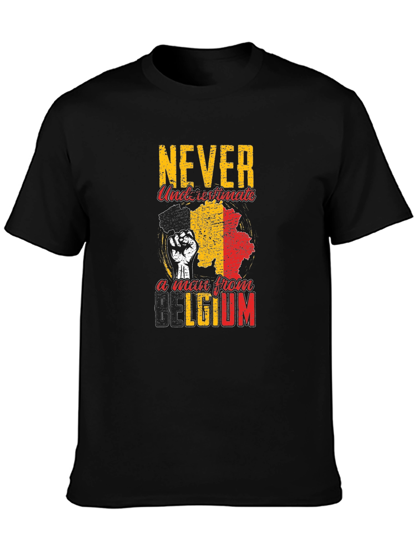 Never Underestimate A Man From Belgium T-Shirt